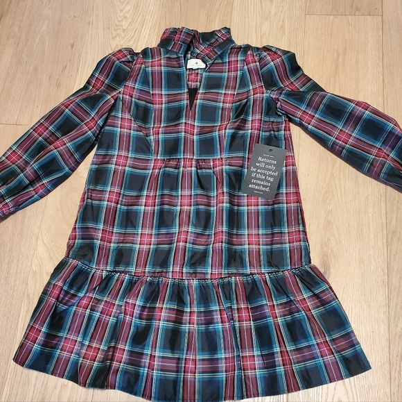 Tuckernuck Highland Tartan Royal Shirt Dress Plaid New Without Tags S - Picture 3 of 12